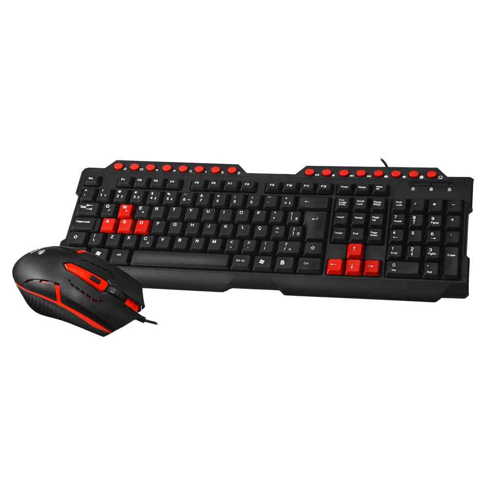 KIT TECLADO + MOUSE USB GAMER GK-20BK C3T